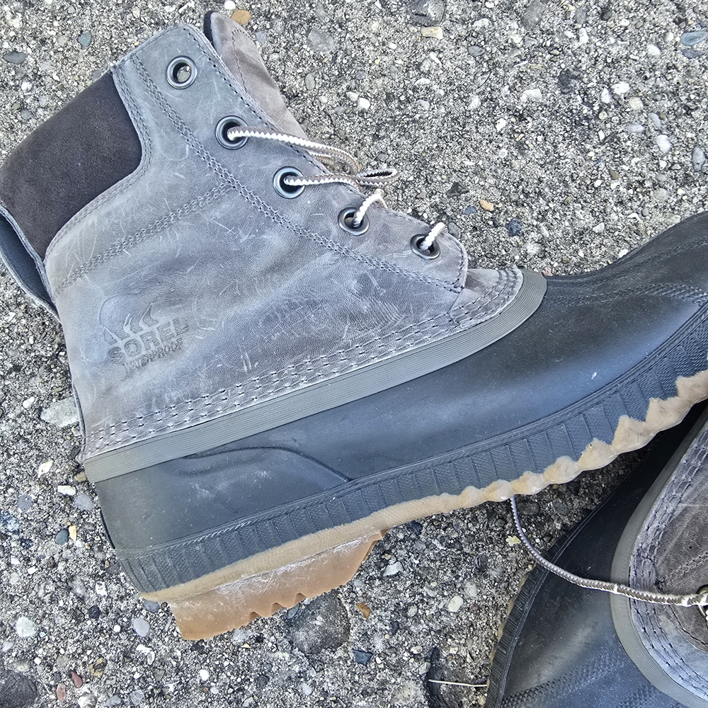 Sorel Men's Black and Gray Snow Boots